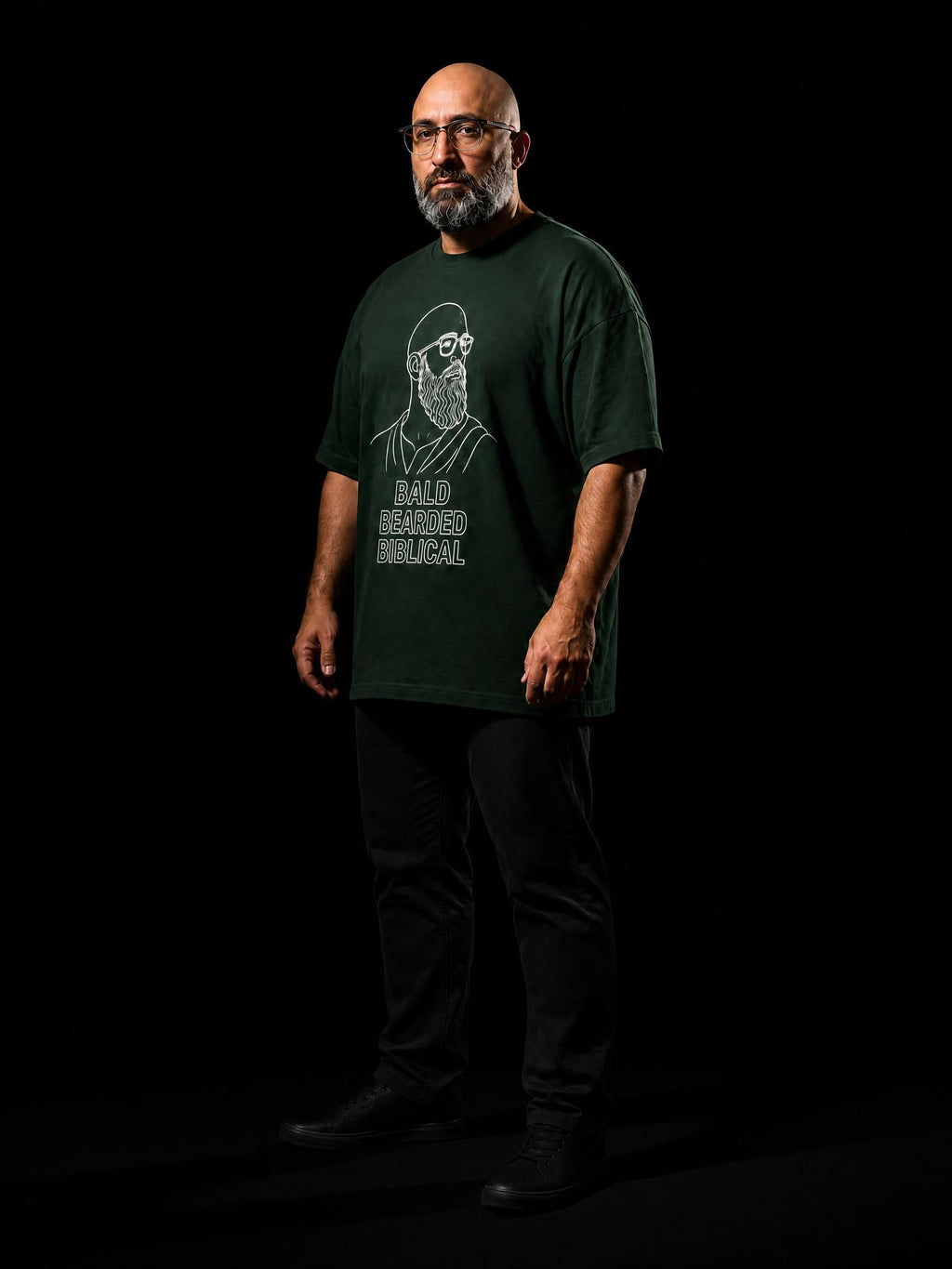 Bald, bearded, Biblical T-Shirt